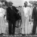 London Constitutional Conference, 1961. L-R- Sir Dawda Kairaba Jawara, Rev. J.C. Faye, Sheriff Ceesay, IM Garba Jahumpa Read more- http-::m.friendsofbasse.org:news:gambian-history-edward-francis-small: