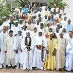 President Yahya Jammeh (Center-Right) with Members of the Islamic Supreme Council