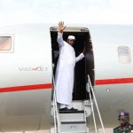 President Adama Barrow Boarding a Vista Jet